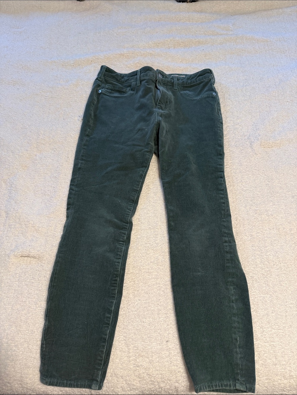 Anthropologie Pilcro Dark Green Corduroy Jeans